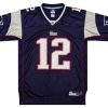 2007 NEW ENGLAND PATRIOTS BRADY #12 REEBOK ON FIELD JERSEY (HOME) XL 5 CAS 08 06 23 CR 15