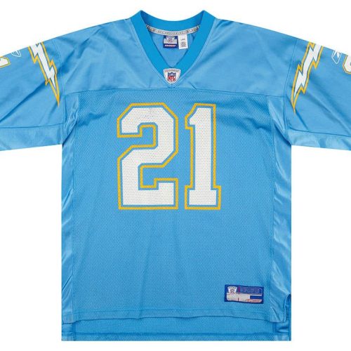 2002-04 SAN DIEGO CHARGERS TOMLINSON #21 REEBOK ON FIELD JERSEY (ALTERNATE) L