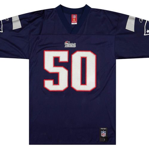 2007 NEW ENGLAND PATRIOTS VRABEL #50 REEBOK REPLICA JERSEY (HOME) M
