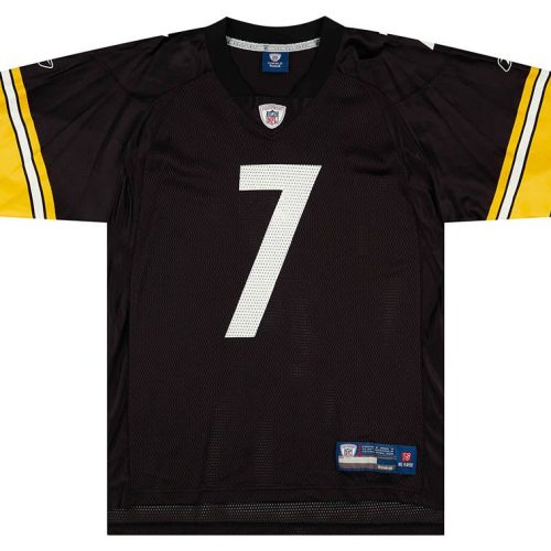 2008-11 PITTSBURGH STEELERS ROETHLISBERGER #7 REEBOK ON FIELD JERSEY (HOME) M