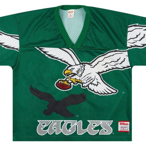 1987-95 PHILADELPHIA EAGLES WILSON TRAINING JERSEY L