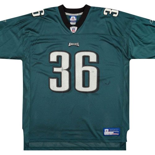 2003-04 PHILADELPHIA EAGLES WESTBROOK #36 REEBOK ON FIELD JERSEY (HOME) XXL