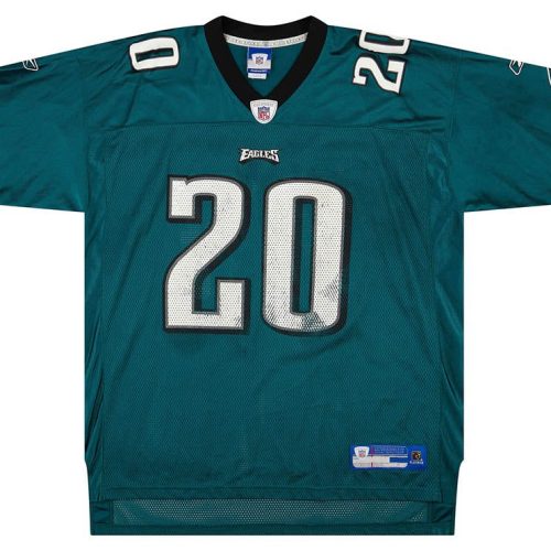 2005-06 PHILADELPHIA EAGLES DAWKINS #20 REEBOK ON FIELD JERSEY (HOME) XL
