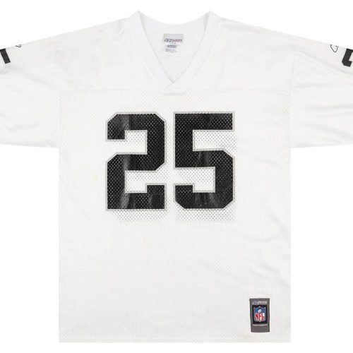 2001 OAKLAND RAIDERS GARNER #25 REEBOK JERSEY (AWAY) L