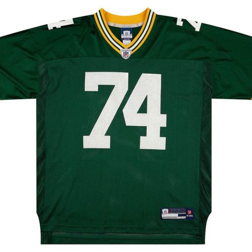 2007 GREEN BAY PACKERS KAMPMAN #74 REEBOK ON FIELD JERSEY (HOME) XL