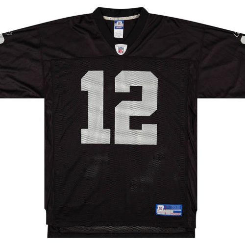 2002-04 OAKLAND RAIDERS GANNON #12 REEBOK ON FIELD JERSEY (HOME) L