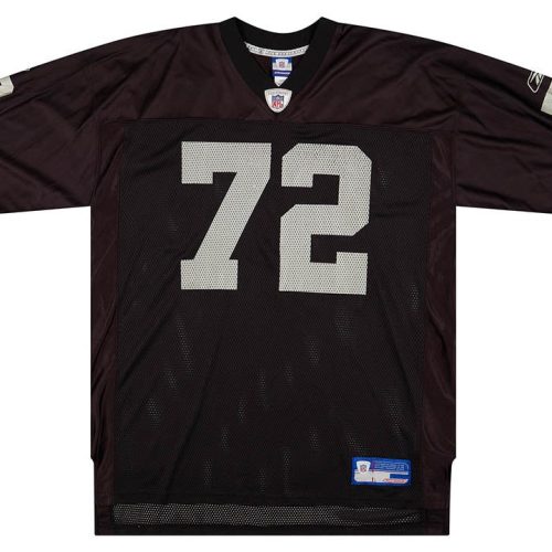 2002-03 OAKLAND RAIDERS KENNEDY #72 REEBOK ON FIELD JERSEY (HOME) XL