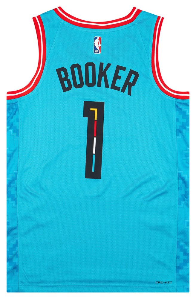 2022-23 PHOENIX SUNS BOOKER #1 NIKE SWINGMAN JERSEY (ALTERNATE) Y - W/TAGS 2 CAS 108