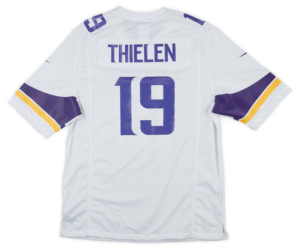 2018-23 MINNESOTA VIKINGS THIELEN #19 NIKE GAME JERSEY (AWAY) L - W/TAGS 2 CAS 13 07 OLB 143