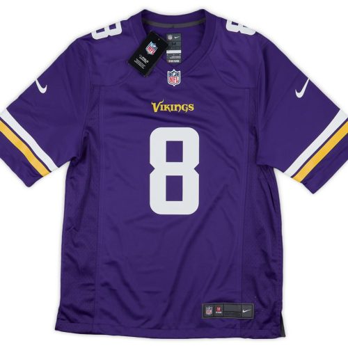 2018-23 MINNESOTA VIKINGS COUSINS #8 NIKE GAME JERSEY (HOME) M - W/TAGS