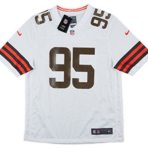 2020-23 CLEVELAND BROWNS GARRETT #95 NIKE GAME JERSEY (AWAY) L - W/TAGS