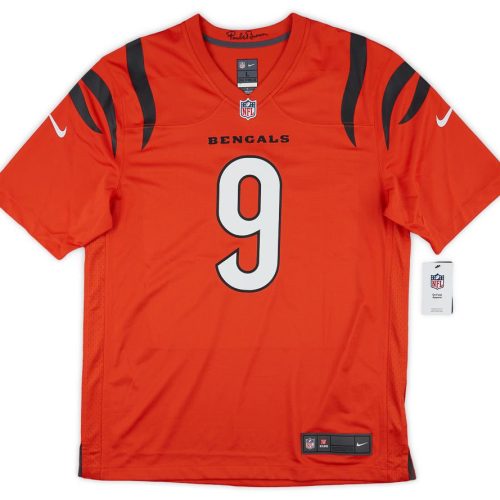 2021-23 CINCINNATI BENGALS BURROW #9 NIKE GAME JERSEY (ALTERNATE) XL - W/TAGS