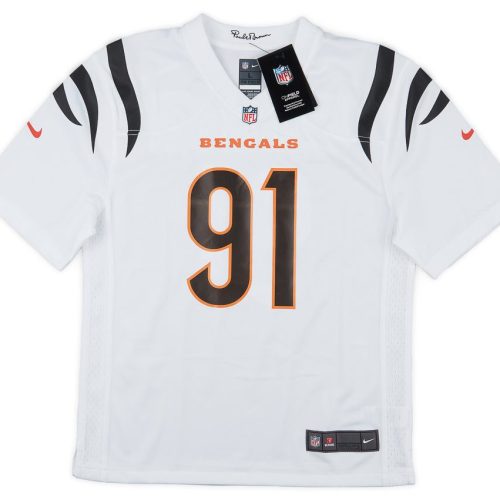 2021-23 CINCINNATI BENGALS HENDRICKSON #91 NIKE GAME JERSEY (AWAY) Y - W/TAGS