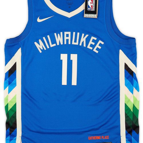 2022-23 MILWAUKEE BUCKS LOPEZ #11 NIKE SWINGMAN JERSEY (ALTERNATE) L - W/TAGS