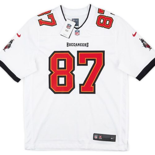 2020-21 TAMPA BAY BUCCANEERS GRONKOWSKI #87 NIKE GAME JERSEY (AWAY) XL - W/TAGS