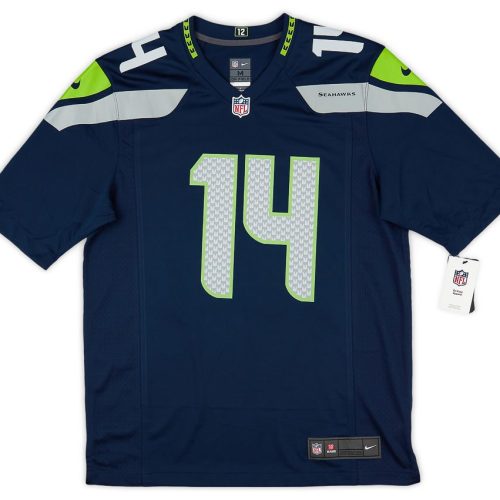 2019-23 SEATTLE SEAHAWKS METCALF #14 NIKE GAME JERSEY (HOME) S - W/TAGS