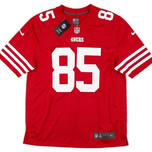 2022-23 SAN FRANCISCO 49ERS KITTLE #85 NIKE GAME JERSEY (HOME) L - W/TAGS