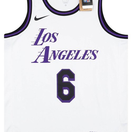 2022-23 LA LAKERS JAMES #6 NIKE SWINGMAN JERSEY (ALTERNATE) L - W/TAGS