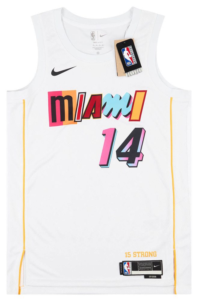 2022-23 MIAMI HEAT HERRO #14 NIKE SWINGMAN JERSEY (ALTERNATE) M - W/TAGS 1 CAS 78