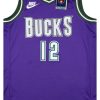 2022-23 MILWAUKEE BUCKS HOLIDAY #12 NIKE SWINGMAN JERSEY (ALTERNATE) M - W/TAGS 5 CAS 84