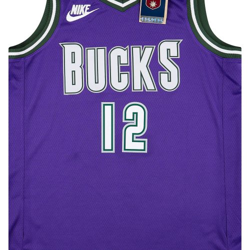 2022-23 MILWAUKEE BUCKS HOLIDAY #12 NIKE SWINGMAN JERSEY (ALTERNATE) M - W/TAGS