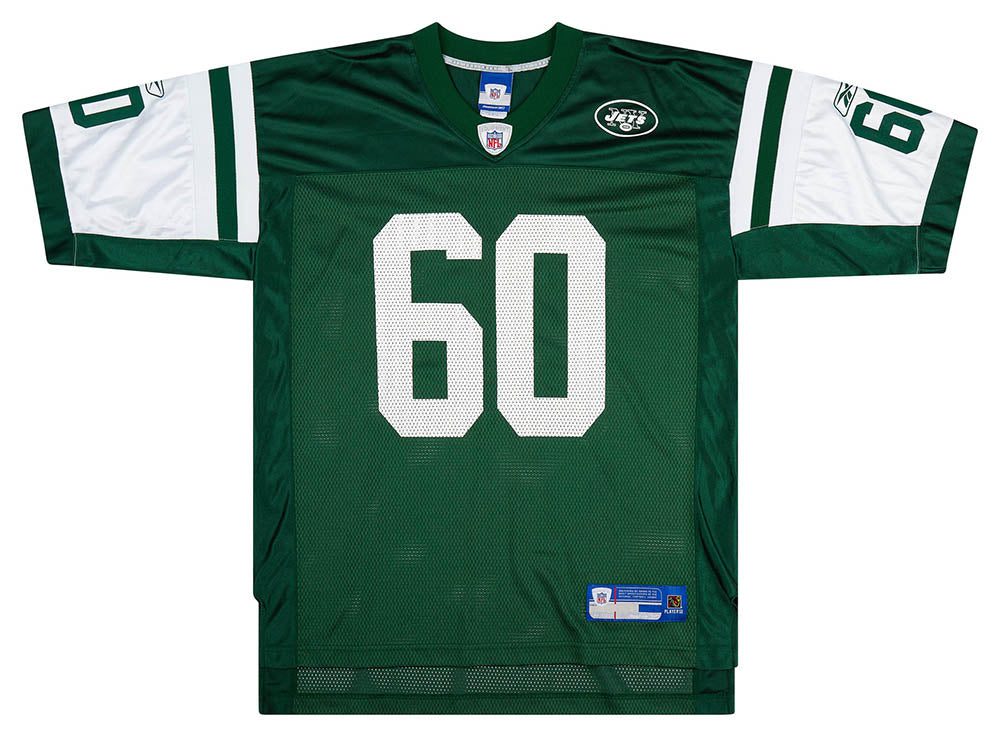 2006 NEW YORK JETS FERGUSON #60 REEBOK ON FIELD JERSEY (HOME) L 1 CAS07 06OLB188