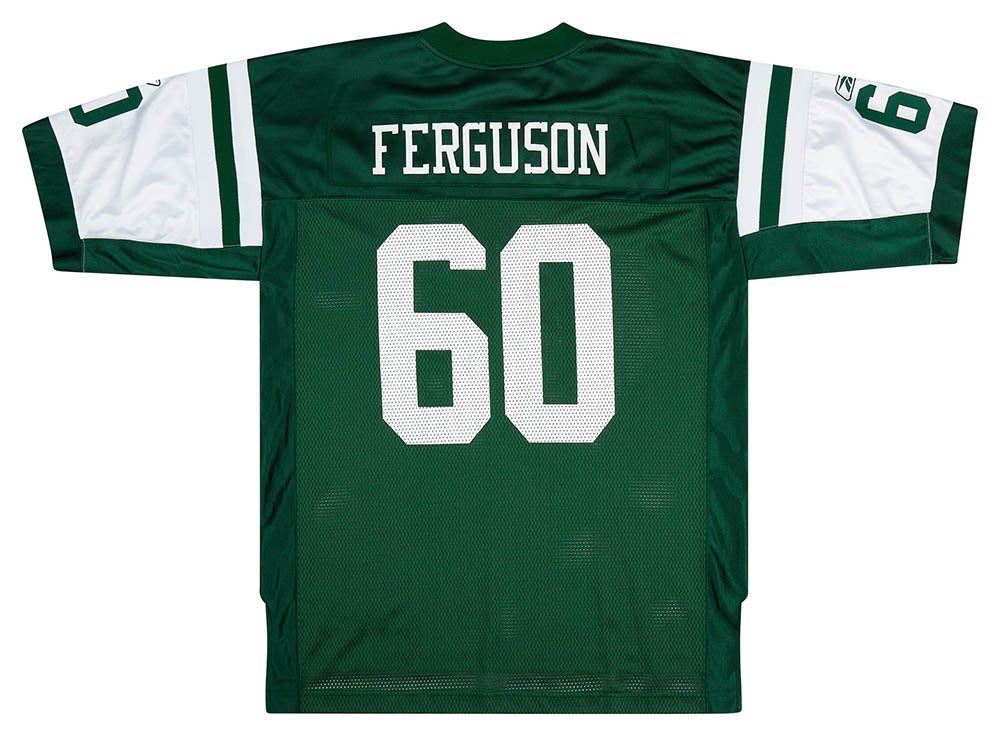 2006 NEW YORK JETS FERGUSON #60 REEBOK ON FIELD JERSEY (HOME) L 2 CAS07 06OLB189