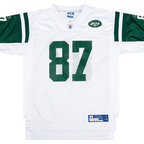 2005-06 NEW YORK JETS COLES #87 REEBOK ON FIELD JERSEY (AWAY) Y