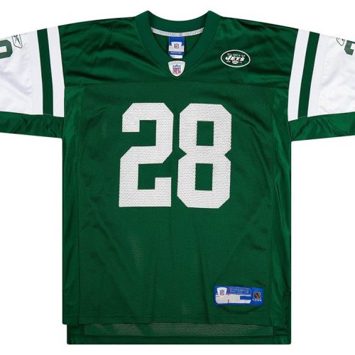 2005-06 NEW YORK JETS MARTIN #28 REEBOK ON FIELD JERSEY (HOME) L