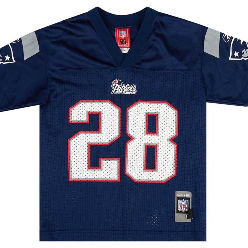 2005-06 NEW ENGLAND PATRIOTS DILLON #28 REEBOK REPLICA JERSEY (HOME) Y
