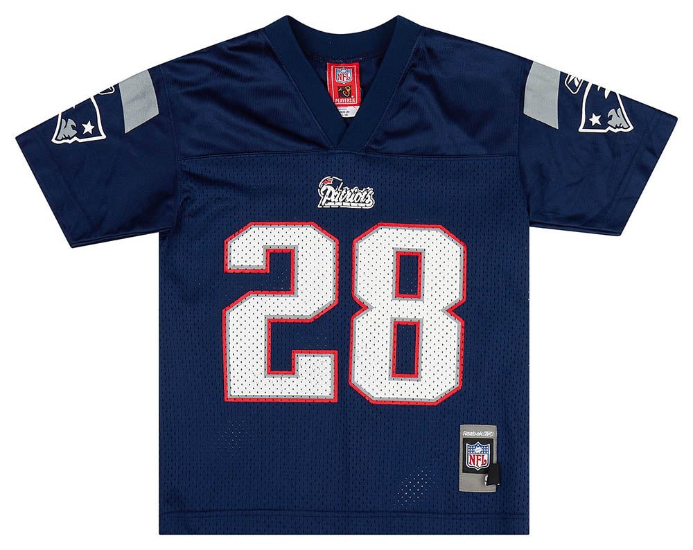 2005-06 NEW ENGLAND PATRIOTS DILLON #28 REEBOK REPLICA JERSEY (HOME) Y 1 CAS07 06OLB262