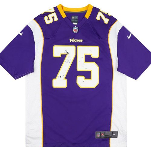 2012-13 MINNESOTA VIKINGS KALIL #75 NIKE GAME JERSEY (HOME) L