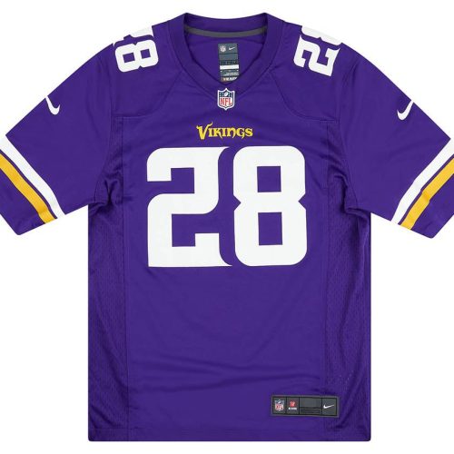2013-16 MINNESOTA VIKINGS PETERSON #28 NIKE GAME JERSEY (HOME) M
