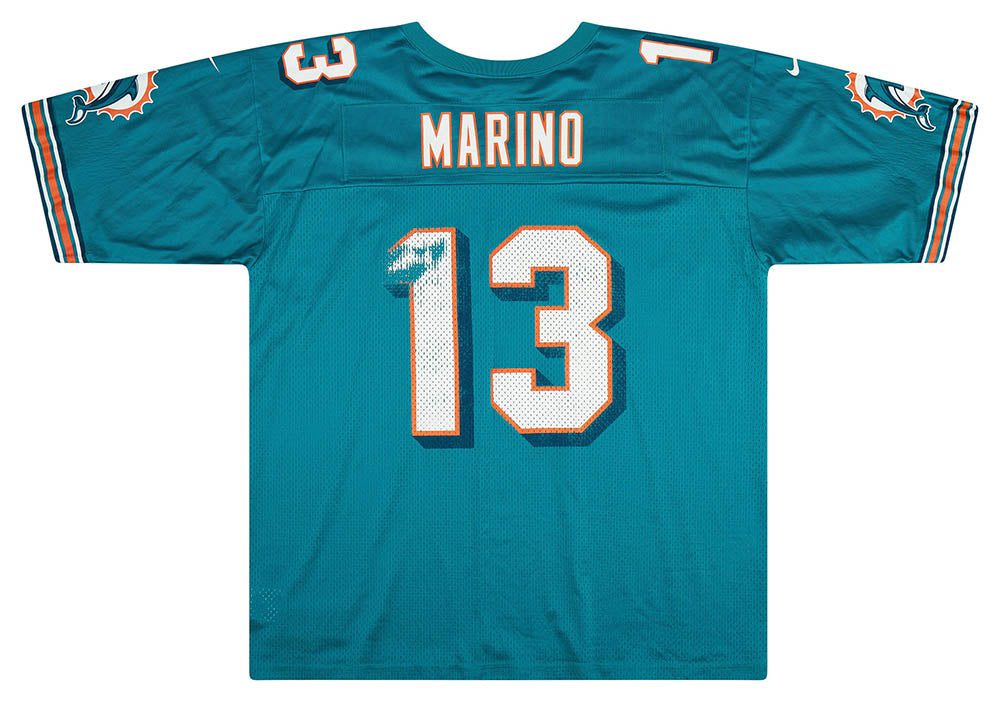1999 MIAMI DOLPHINS MARINO #13 NIKE JERSEY (HOME) XXL 2 CAS07 06OLB375