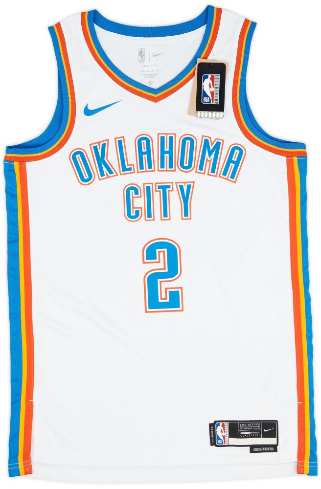 2019-23 OKLAHOMA CITY THUNDER SHAI #2 NIKE SWINGMAN JERSEY (HOME) S - W/TAGS 1 CASJackets 31 08 23 3 5b70fcd4 3da7 42d1 83fe 2a2491d87014