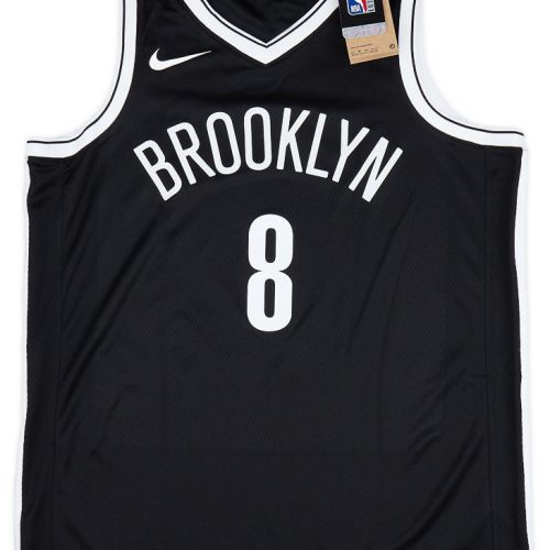 2021-23 BROOKLYN NETS MILLS #8 NIKE SWINGMAN JERSEY (AWAY) L - W/TAGS