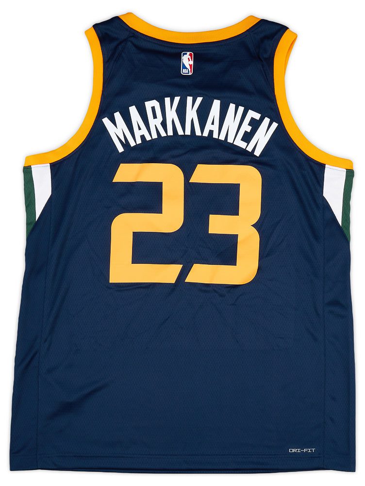 2022 UTAH JAZZ MARKKANEN #23 NIKE SWINGMAN JERSEY (AWAY) L - W/TAGS 2 CAS 03 07 23 28