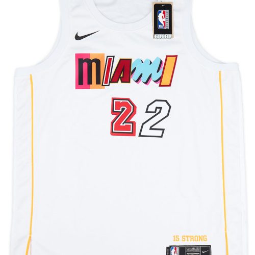 2022-23 MIAMI HEAT BUTLER #22 NIKE SWINGMAN JERSEY (ALTERNATE) L - W/TAGS