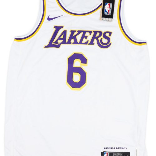 2021-23 LA LAKERS JAMES #6 NIKE SWINGMAN JERSEY (HOME) XL - W/TAGS
