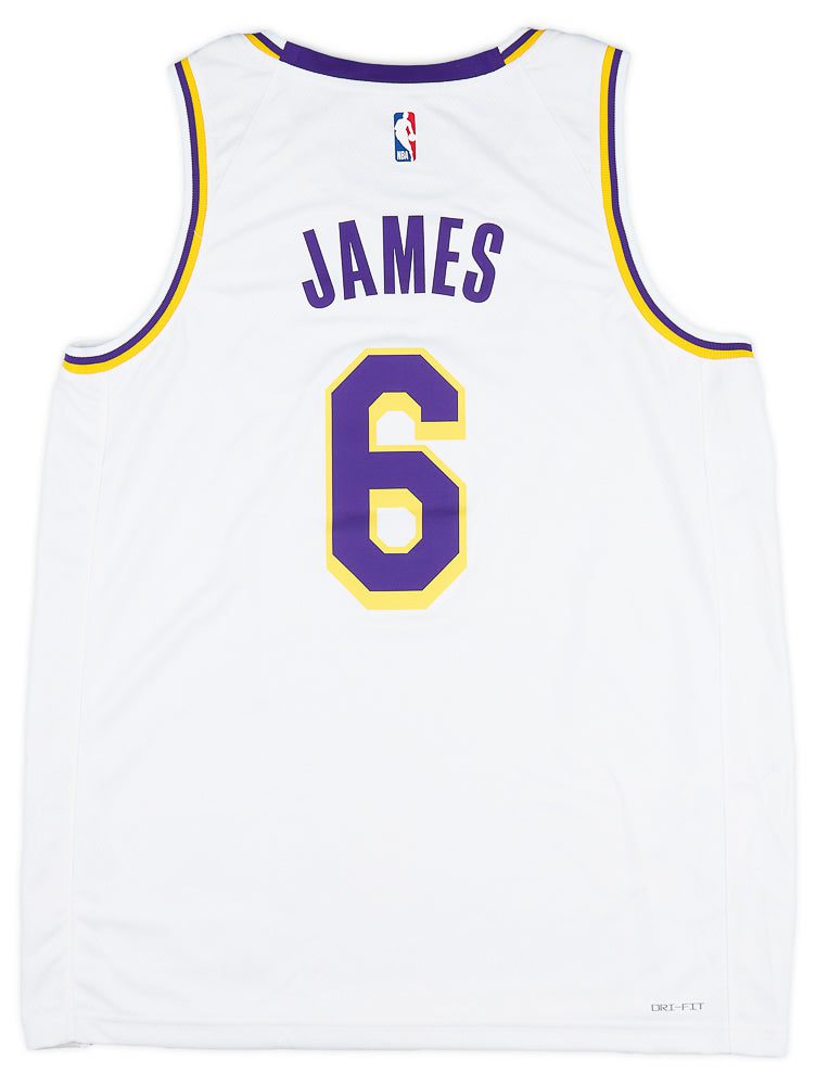 2021-23 LA LAKERS JAMES #6 NIKE SWINGMAN JERSEY (HOME) XL - W/TAGS 2 CAS 03 07 23 68 cdb5ceee 256f 465e bb6b 852d8a1f7279