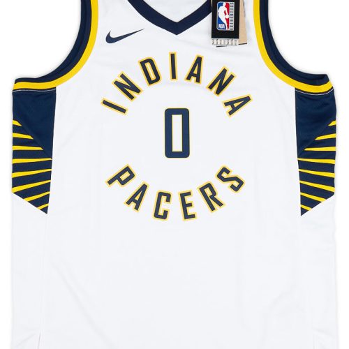 2022-23 INDIANA PACERS HALIBURTON #0 NIKE SWINGMAN JERSEY (HOME) XXL - W/TAGS