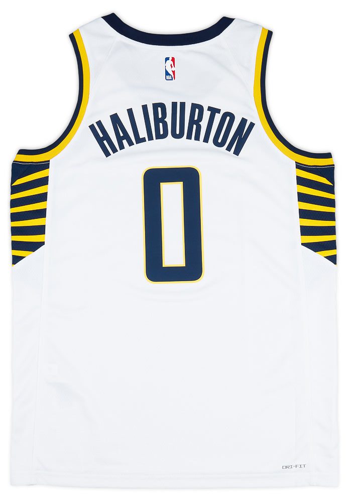 2022-23 INDIANA PACERS HALIBURTON #0 NIKE SWINGMAN JERSEY (HOME) XXL - W/TAGS 2 CAS 03 07 23 74