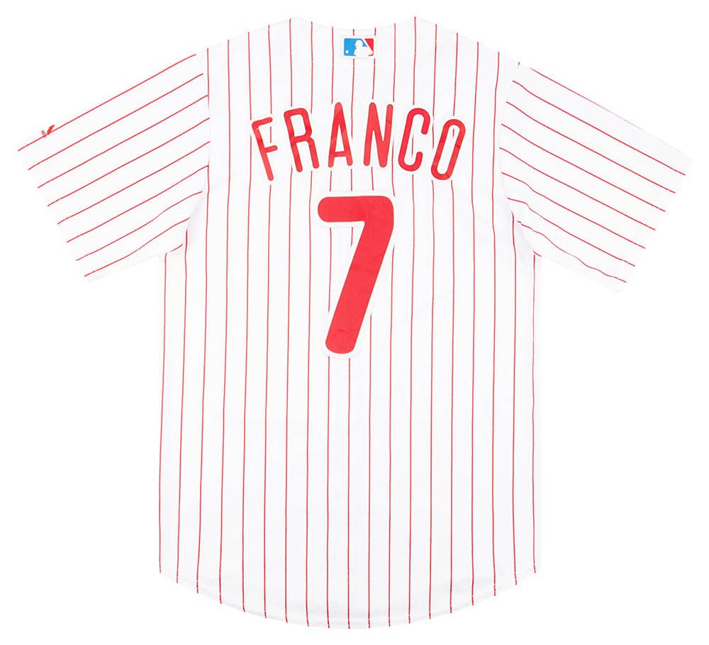 2015-19 PHILADELPHIA PHILLIES FRANCO #7 MAJESTIC COOL BASE JERSEY (HOME) S 2 CAS 06 04 23 100