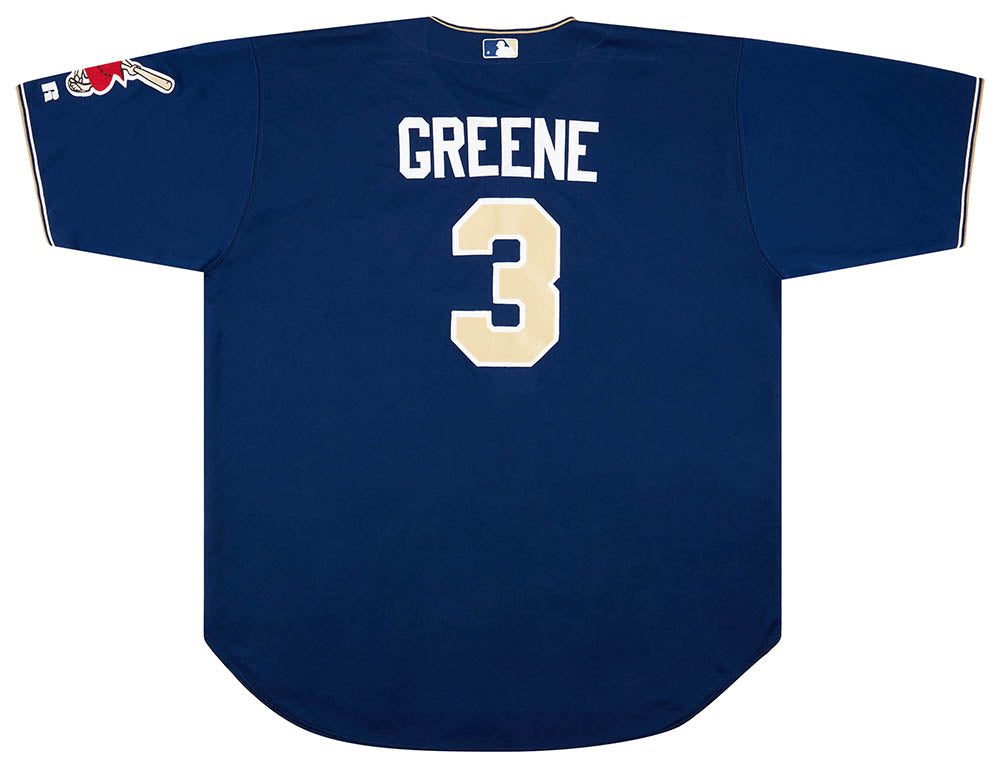 2004 SAN DIEGO PADRES GREENE #3 AUTHENTIC RUSSELL ATHLETIC JERSEY (ALTERNATE) 3XL 2 CAS 06 04 23 103