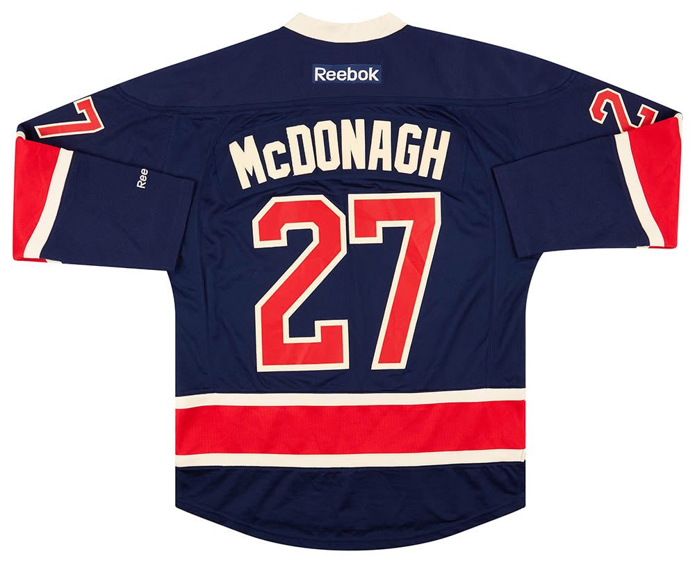 2014-17 NEW YORK RANGERS McDONAGH #27 REEBOK JERSEY (ALTERNATE) M 2 CAS 06 04 23 110