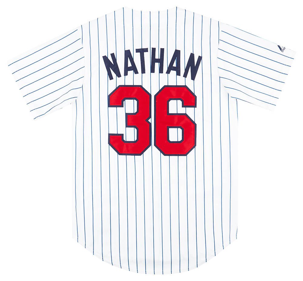 2009-11 MINNESOTA TWINS NATHAN #36 MAJESTIC JERSEY (HOME) S 2 CAS 06 04 23 87