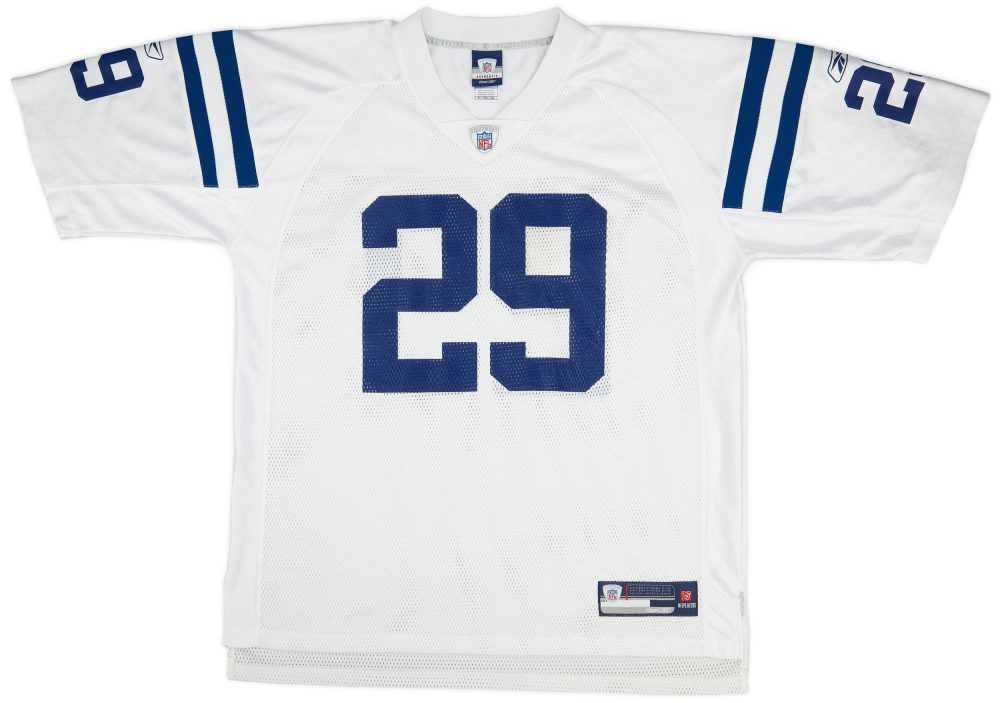 2007 INDIANAPOLIS COLTS ADDAI #29 REEBOK ON FIELD JERSEY (AWAY) XL 1 CAS 10 08 23UnListed 11