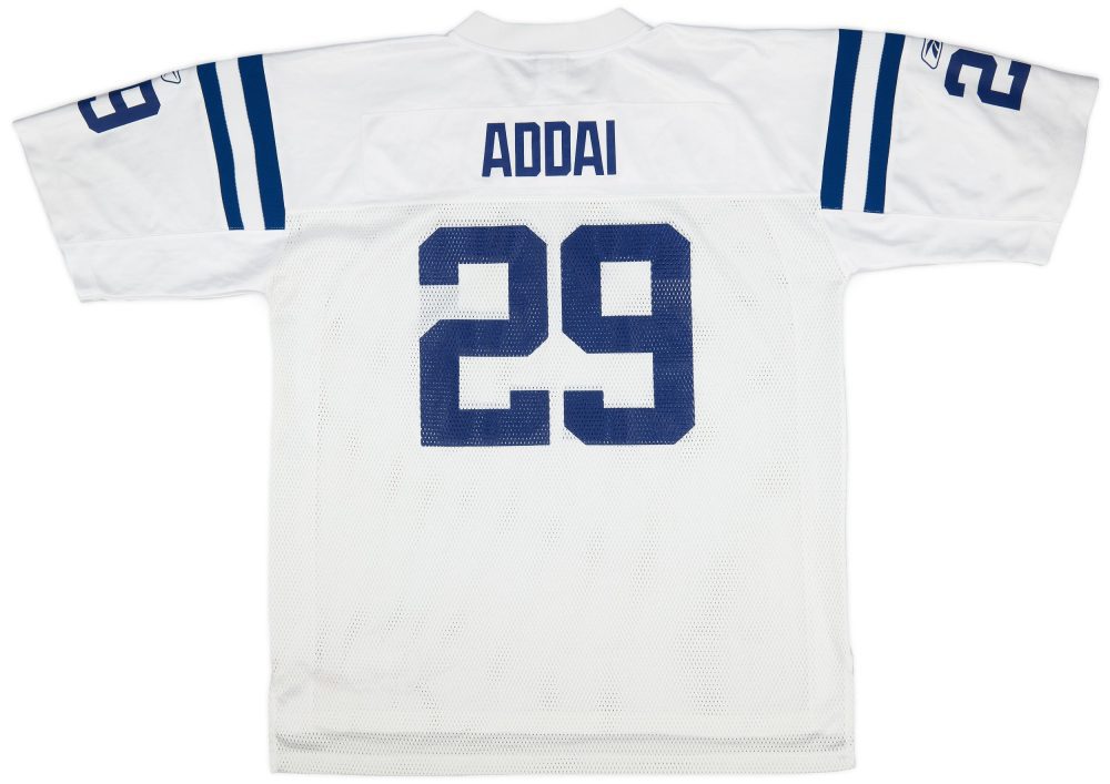 2007 INDIANAPOLIS COLTS ADDAI #29 REEBOK ON FIELD JERSEY (AWAY) XL 2 CAS 10 08 23UnListed 12