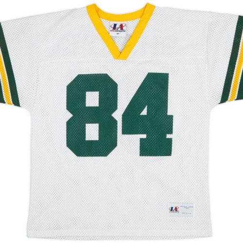 1990-94 GREEN BAY PACKERS SHARPE #84 LOGO ATHLETIC JERSEY (AWAY) M