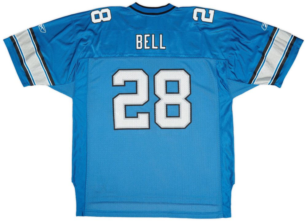 2007 DETROIT LIONS BELL #28 REEBOK ON FIELD JERSEY (HOME) XL 2 CAS 10 08 23UnListed 18